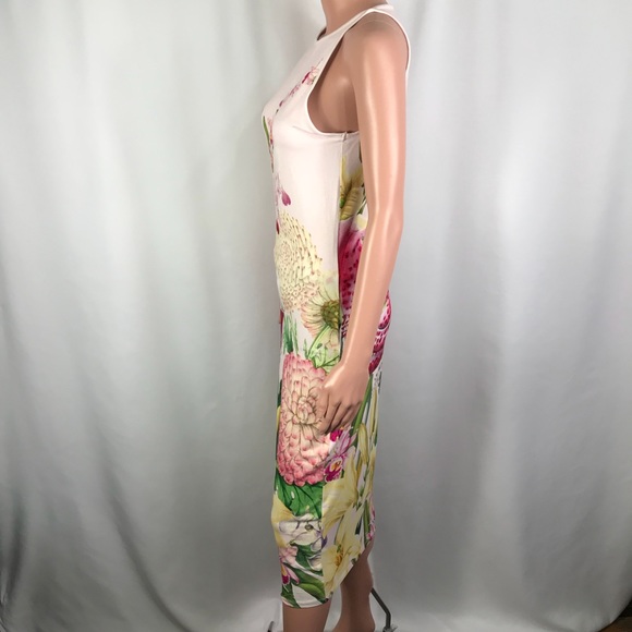 SOLD! Ted Baker London Floral Midi Dress Size 2 - Picture 3 of 7